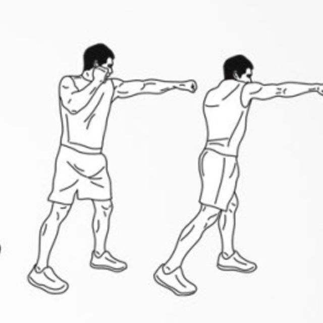 Jab And Cross Exercise Howto Workout Trainer by Skimble