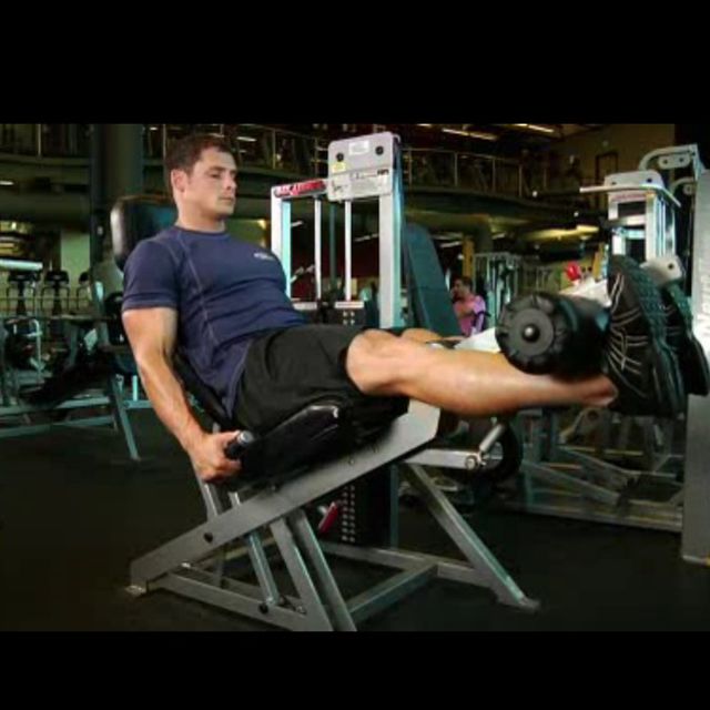 Leg Extensions Exercise Howto Workout Trainer by Skimble