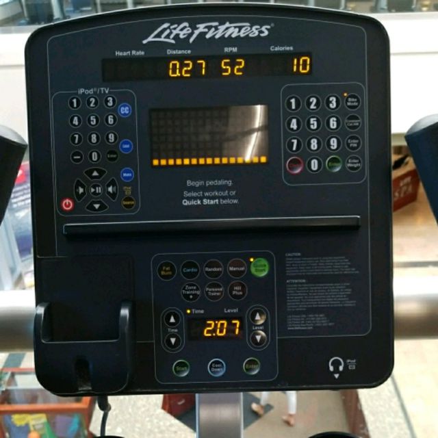 exercise bike screen not working