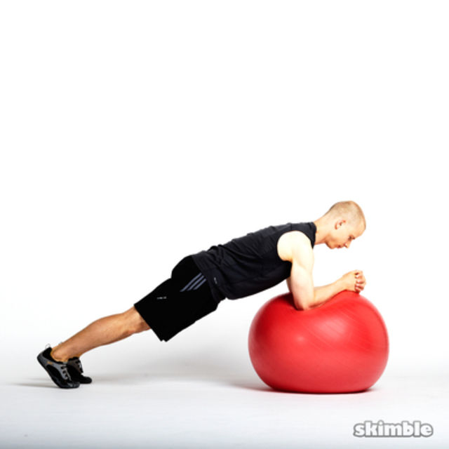 Ball Mountain Climbers Exercise Howto Workout Trainer by Skimble