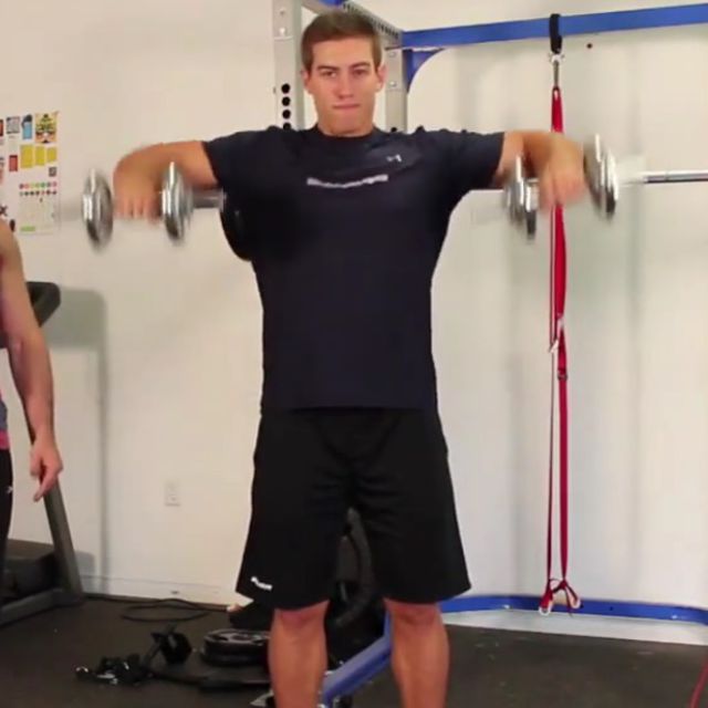 Cuban Press Exercise Howto Workout Trainer by Skimble