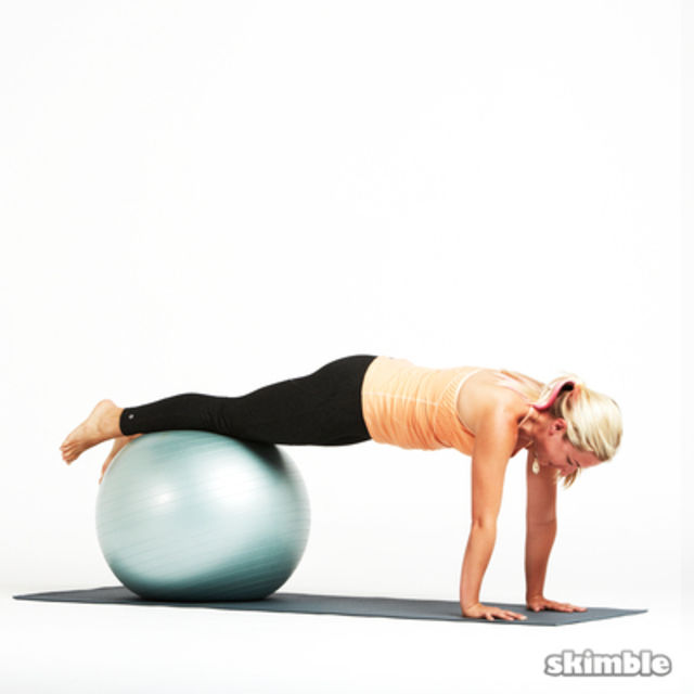 Ball Reverse Crunches Exercise Howto Workout Trainer by Skimble