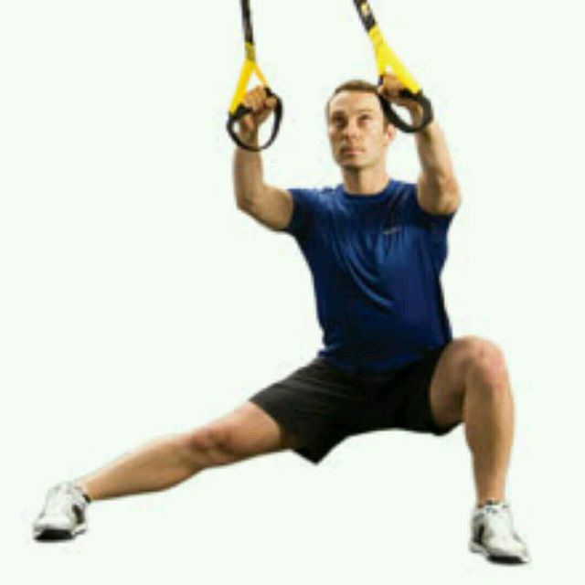 TRX side lunge by Saeed H. Exercise Howto Skimble