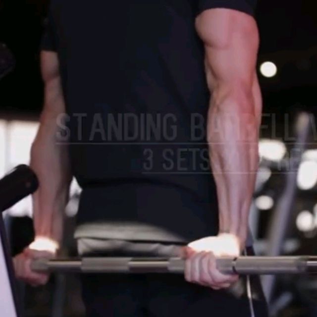 Standing Barbell Wrist Curls by Oscar Ragnerby Exercise Howto Skimble