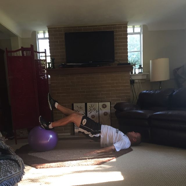 Swiss Ball Sgl Leg Curl by Timothy Degiuli Exercise Howto Skimble
