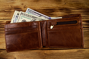 wallet with money
