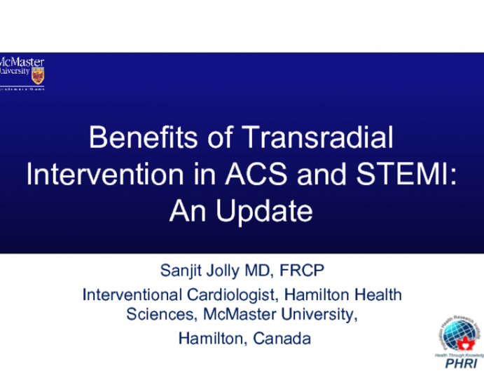 Benefits of Transradial Intervention in ACS and STEMI An Update