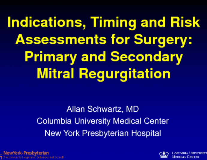 Indications, Timing, and Risk Assessment for Surgery for Primary and ...