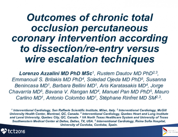 Tct 13 Outcomes Of Chronic Total Occlusion Percutaneous Coronary Intervention According To Dissection Reentry Vs Wire Escalation Techniques Tctmd Com Rangan won the national film award for best film critic in 2006. tctmd com