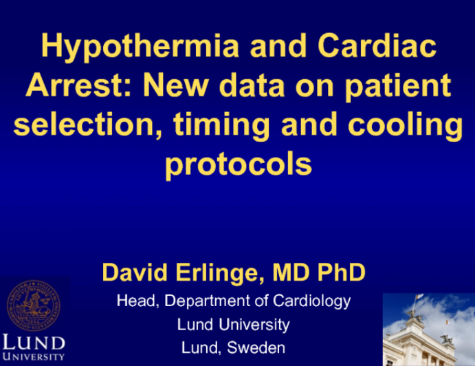 Hypothermia And Cardiac Arrest New Data On Patient Selection Timing 