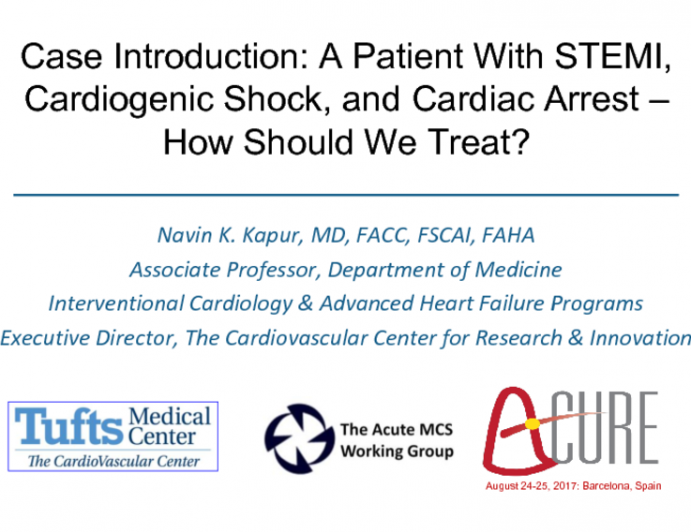 Case Resolution Stemi Cardiogenic Shock And Cardiac Arrest How We Treated Tctmd Com