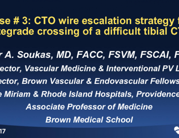 Case 3 CTO Wire Escalation Strategy for Antegrade Crossing of a
