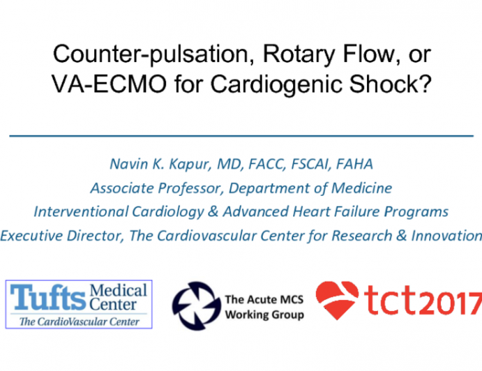 Mechanical Hemodynamic Support Counterpulsation Rotary Flow Or Ecmo For Cardiogenic Shock And Why Tctmd Com