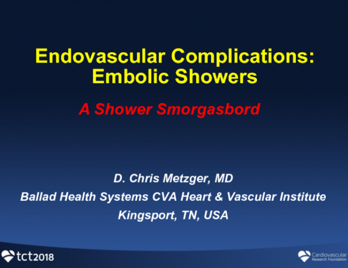 Case 2 Look Out Below Embolic Showers