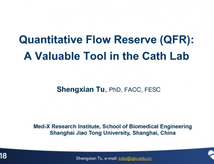 Quantitative Flow Ratio (QFR) A Valuable Tool in the Cath Lab