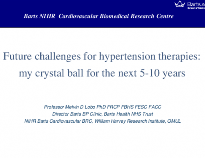 Future Challenges For Hypertension Therapies My Crystal Ball For The Next 5 10 Years Tctmd Com