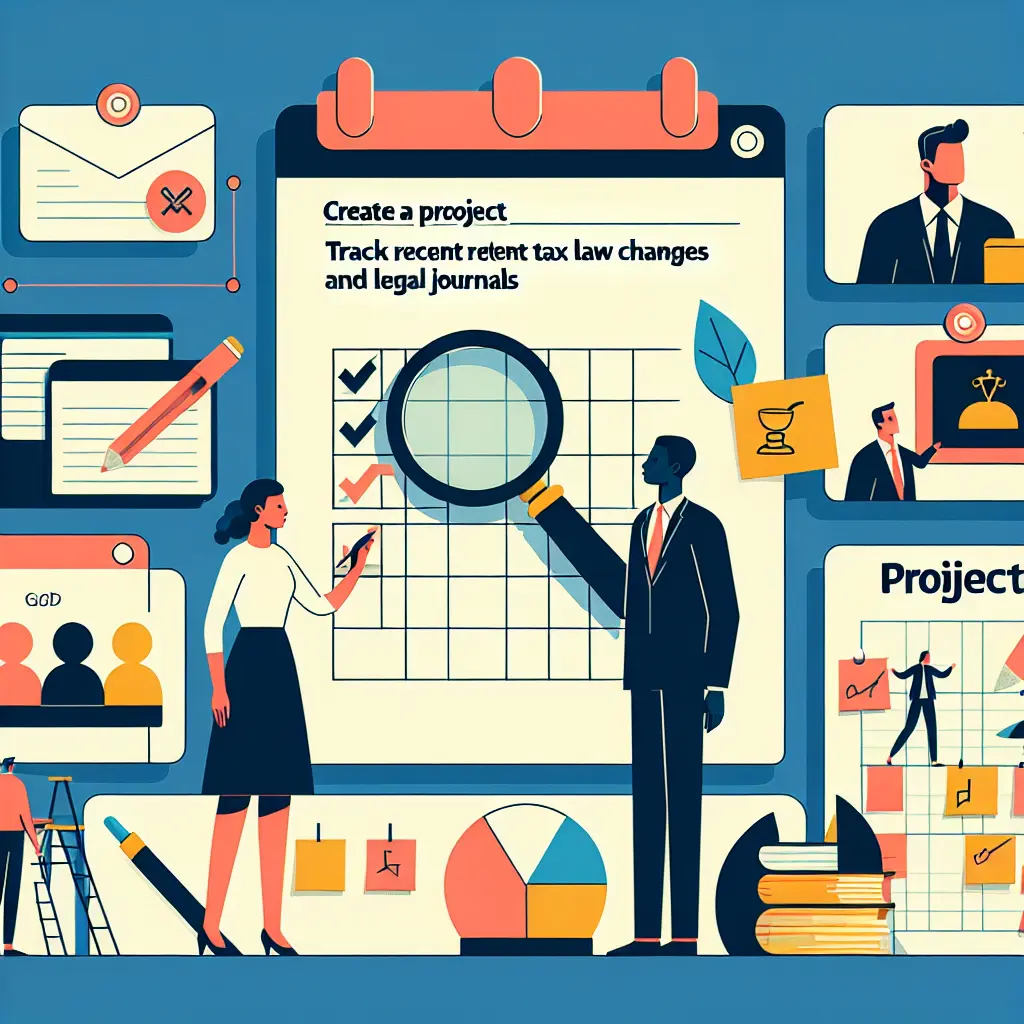 Project: Track Recent Tax Laws and Financial Journals for Priority Matrix