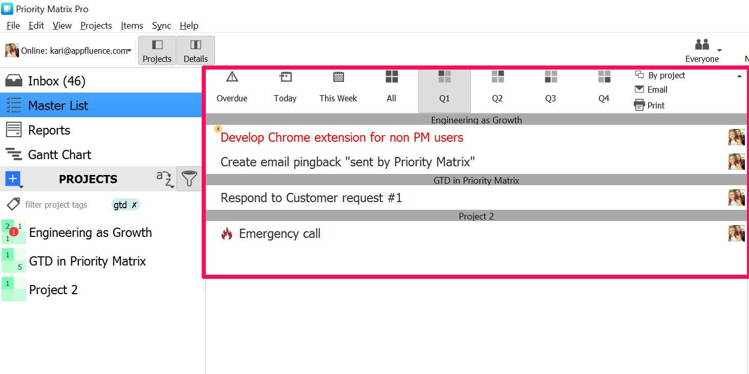 transitioning from gtd
