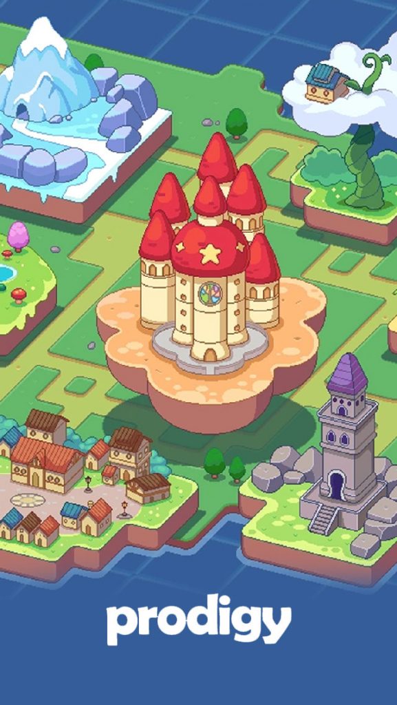 Prodigy Math Game castle floating
