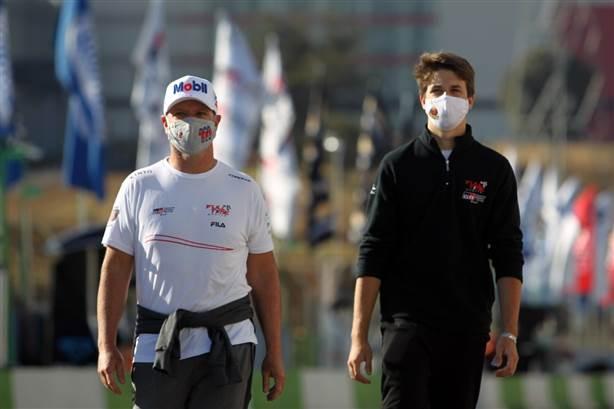 Barrichello pai e Barrichello filho. Foto Vanderley Soares