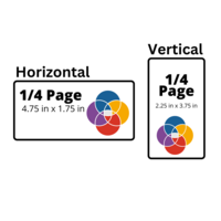 Playbill Advertising 1/4 Page - 4-Color