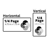 Playbill Advertising 1/4 Page - B & W