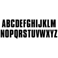 Custom Name (2" Black Letters/Numbers)