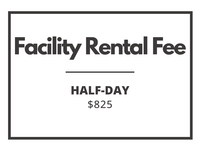Deposit: Half-Day Facility Rental
