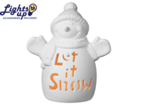 Let It Snow Lighted Snowman