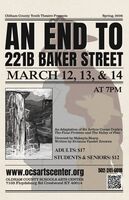 An End to 221B Baker Street poster