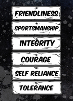 Camp Blood Motto Flag