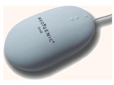 Image of Medigenic Medical Scroll - mouse - PS/2, USB - light blue
