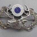 BPOE pin with Figural Elks Head and enamelled