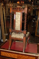 Victorian Walnut Child's Chair