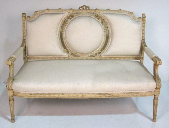 Painted French Louis XVI Settee