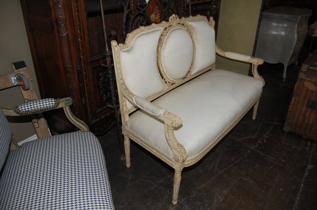 Painted French Louis XVI Settee