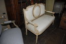 Painted French Louis XVI Settee