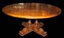 Round Walnut Dining Table