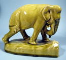 ROOKWOOD 2444D ELEPHANT BOOKEND GREEN GLAZE 1945 NICE