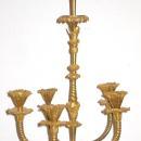 Pair Antique Russian Ormolu Bronze and Marble Candelabra