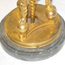 Pair Antique Russian Ormolu Bronze and Marble Candelabra