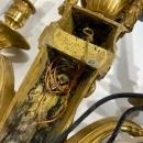 Pair Louis XVI Style Gilt Bronze Sconces After Jean Delafosse