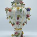 Meissen Fruit and Flower Encrusted Porcelain Vase