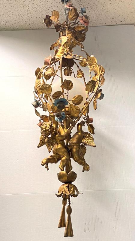 Tole Metal Chandelier