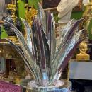 Art Deco Style Silvered Bronze Potted Aloe Sculptures