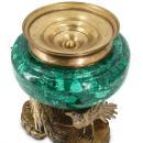 Japonisme Malachite and Gilt Bronze Centerpiece Attributed to Eugene Cornu and G. Viot et Cie