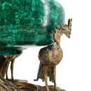 Japonisme Malachite and Gilt Bronze Centerpiece Attributed to Eugene Cornu and G. Viot et Cie