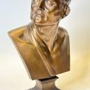 Grand Tour Bronze Bust of Greek Lsyimachus, Successor to Alexander the Great