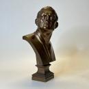 Grand Tour Bronze Bust of Greek Lsyimachus, Successor to Alexander the Great