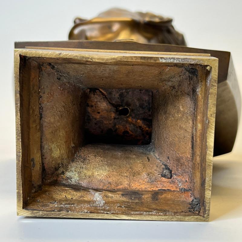 Grand Tour Bronze Bust of Greek Lsyimachus, Successor to Alexander the Great